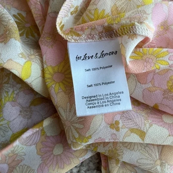 For Love & Lemons floral chiffon top - Picture 8 of 11